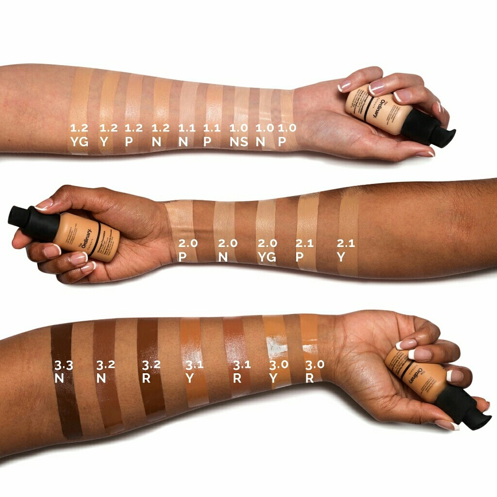 Deciem The Ordinary Colours 2.1Y 3.1Y & 3.2N